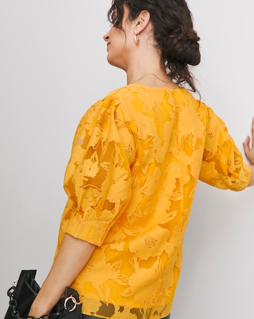 Joanna Hope Burnout Blouse