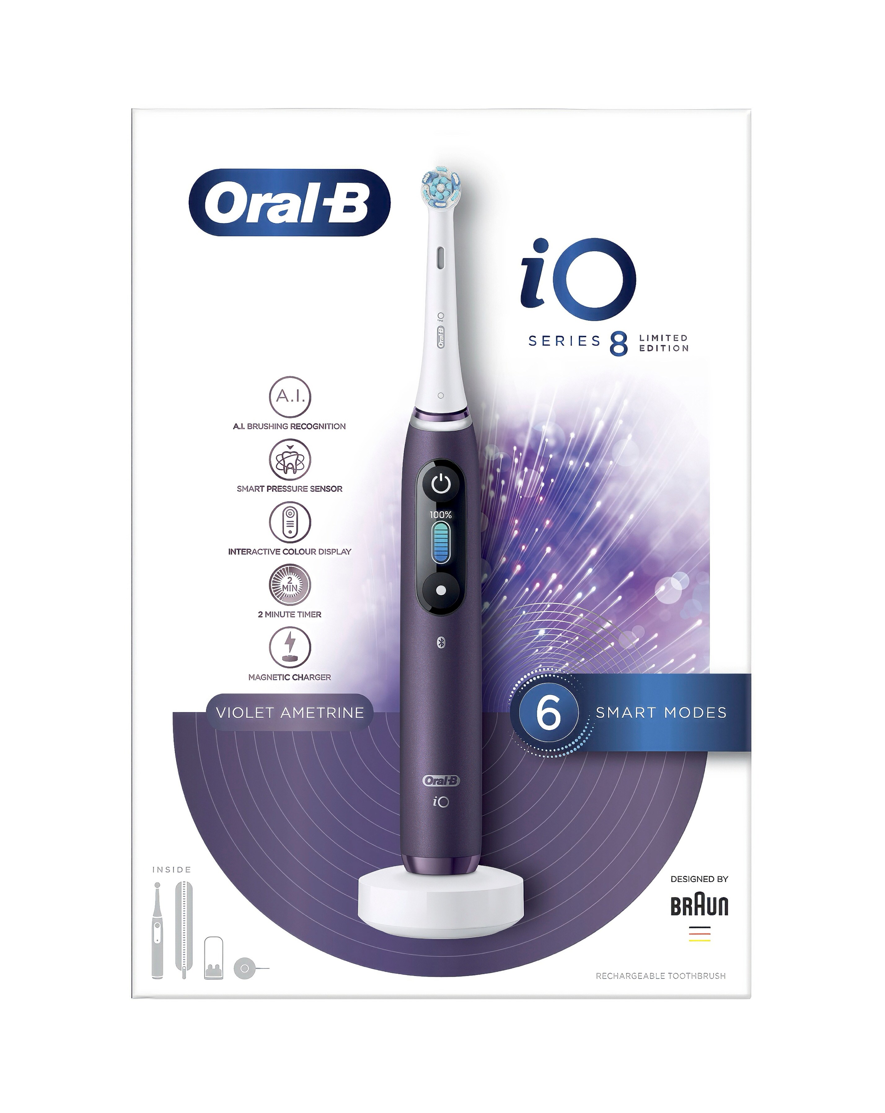 Oral−B IOG41A60LV VIOLET Szczoteczka elektryczna Oral-B iO Series 8 Violet - Opinie i