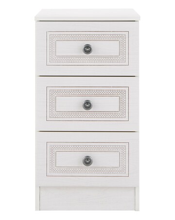 Richmond Ready Assembled 3 Drawer Bedside Table