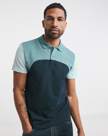 Lacoste Short Sleeve Colourblock Polo - Blue