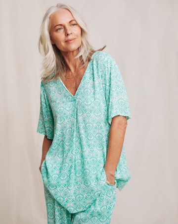 Julipa V Neck Crinkle Top