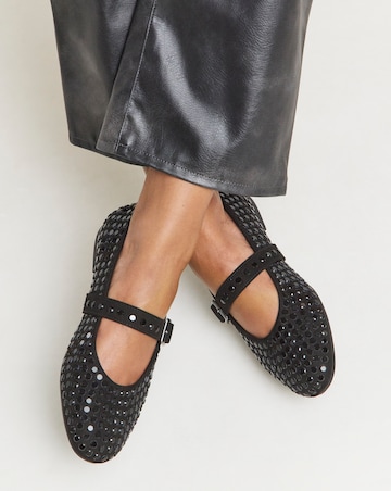 Addison Studded Mary Jane Shoes - Extra Wide Fit (EEE)