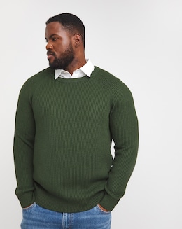 Jack &amp; Jones Pannel Knit Crew Neck Jumper