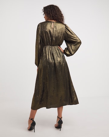Foil Maxi Tea Dress