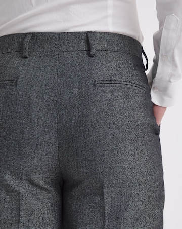 Charcoal Regular Fit Stretch Suit Trouser Short