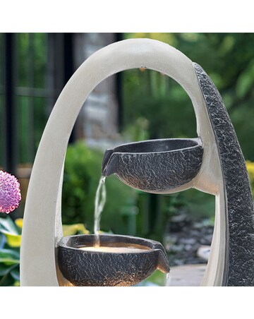 Charles Bentley 2 Tier Cascading Bowls Oval Water Feature