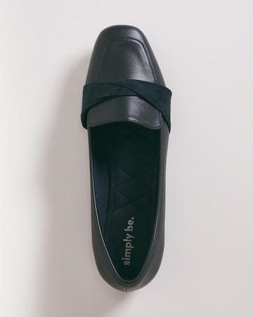 Aurora Twist Front Loafer Shoes - Wide Fit (E)