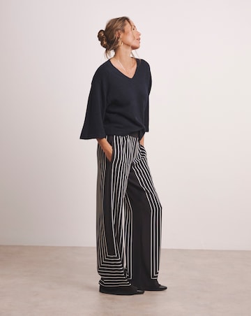 Anthology V Neck Half Sleeve Jumper
