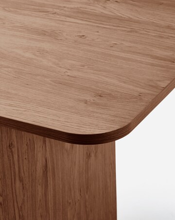 Oslo Panel End Dining Table with 6 Emilie Velvet Chairs