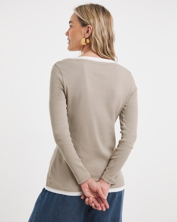 Layered Henley Top