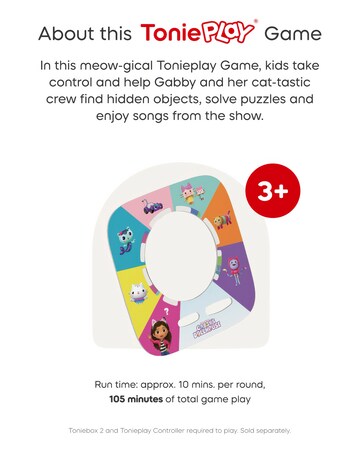 Tonies Tonieplay Gabby's Dollhouse: Gabby's Cat-tastic Scavenger Hunt Game Disc