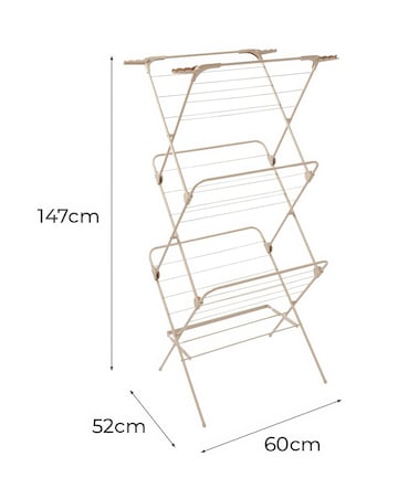 Tower Latte Concertina Clothes Airer