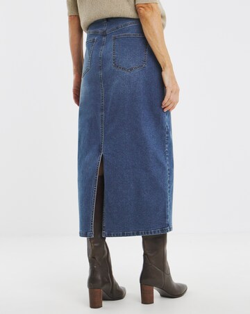 24/7 Mid Blue Maxi Skirt