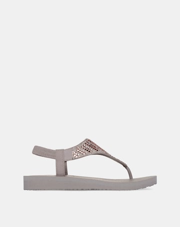 Skechers Meditation Toe Post Sling Back Sandals Standard Fit