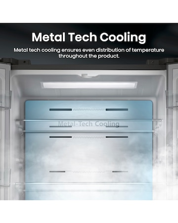 Hisense PureFlat RF632N4AIE1 Total No Frost American Fridge Freezer Silver
