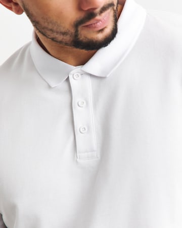 Pure Cotton Pique Polo-White