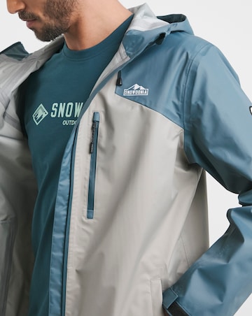 Snowdonia Mens Water Proof Colour Block Hooded Jacket