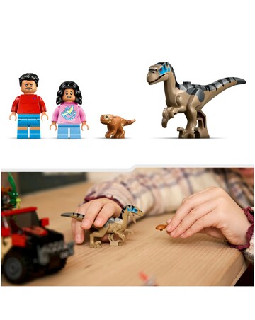 LEGO Jurassic World Raptor Off-Road Escape Velociraptor Toy Dinosaur 76972