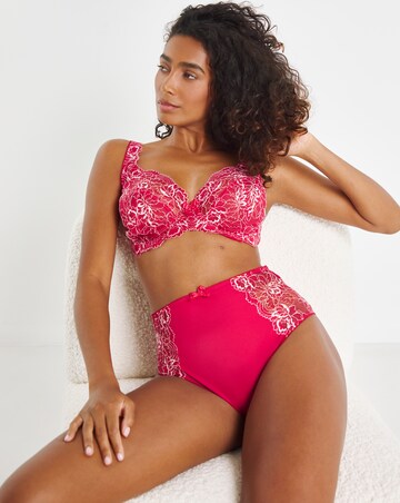 Pretty Secrets (2 Pack) Ella Lace Full Cup Wired Bras (C-H) Pink Multi
