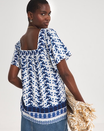 Square Neck Half Sleeve Top