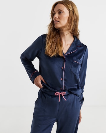 JD Williams Velour Button Through