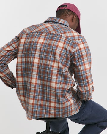 Double Pocket Check Overshirt