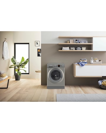 Hotpoint NSWM 1046 GG UK 10kg, 1400rpm, Washing Machine - Silver