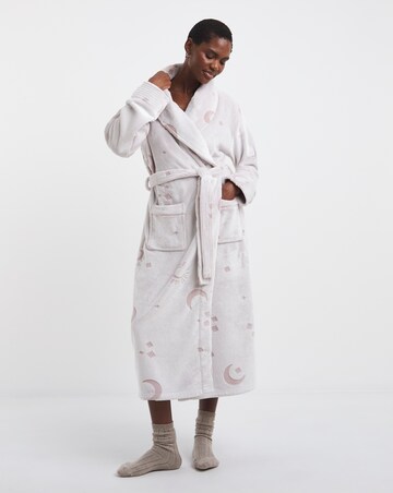 Chelsea Peers Fleece Maxi Hooded Dressing Gown