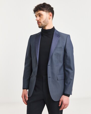 William Hunt Jacquard Satin Lapel Blazer