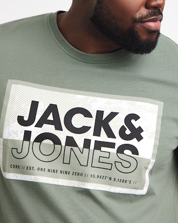 Jack & Jones Logan 3 Pack Crew Neck T-Shirt