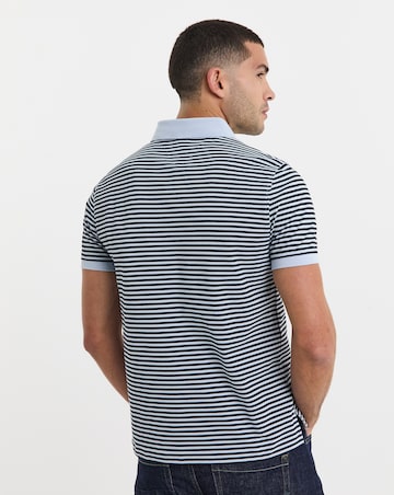Tommy Hilfiger Short Sleeve Stripe 1985 Polo - Blue