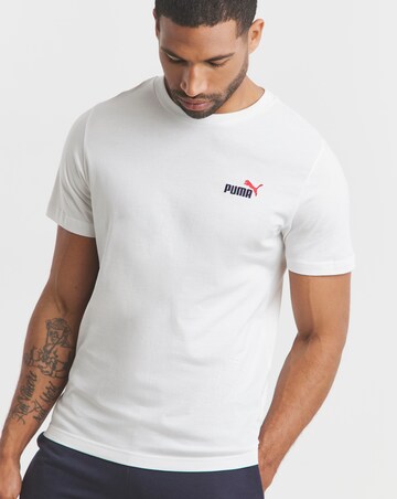 PUMA Essentials 2 Colour Small No. 1 Logo T-Shirt