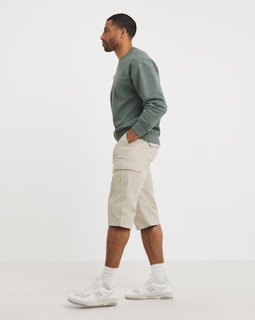 3/4 Length Cotton Stretch Cargo Short