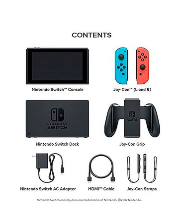 Nintendo Switch Console - Neon Red/Neon Blue