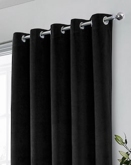 Hampton 100% Thermal Blackout Eyelet Velvet Curtain