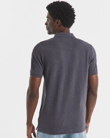 Pure Cotton Pique Polo- Charcoal