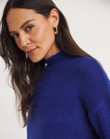 Ultraviolet Ribbed Side Split Tunic