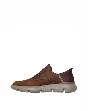 Skechers Slip-ins Bungee Wide Fit Shoe - Brown