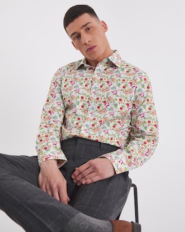 William Hunt Print Formal Shirt