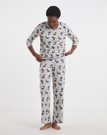 Pretty Secrets (2 Pack) Christmas Scotty Dog Value Pyjama Sets