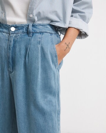 Wide Leg Crop Jeans with Tencel TM Lyocell