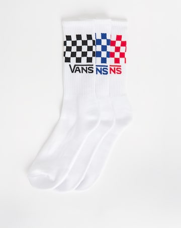 VANS Classic Check Crew 3 Pack Socks