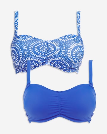 2 Pack Value Bandeau Bikini Tops
