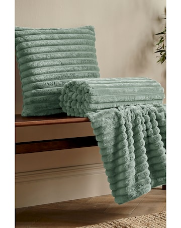 Catherine Lansfield Cosy Ribbed Cushion