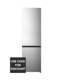 Hisense RB435N4BCE Fridge Freezer - Stainless Steel E Rated 201 CM