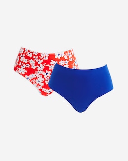 Value 2 Pack High Waist Bikini Bottoms