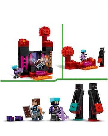 LEGO Minecraft The Enderman Tower Building Toy for Kids, Gamer Gift 21279