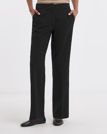 Tailored Straight Leg Trousers with stretch