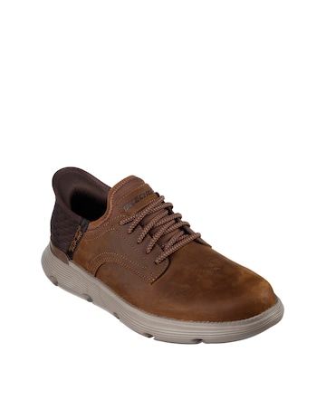 Skechers Slip-ins Garza Gervin Wide Fit Shoe - Brown
