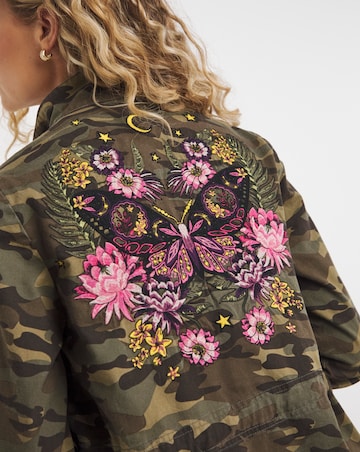 Joe Browns Embroidered Camo Military Jacket
